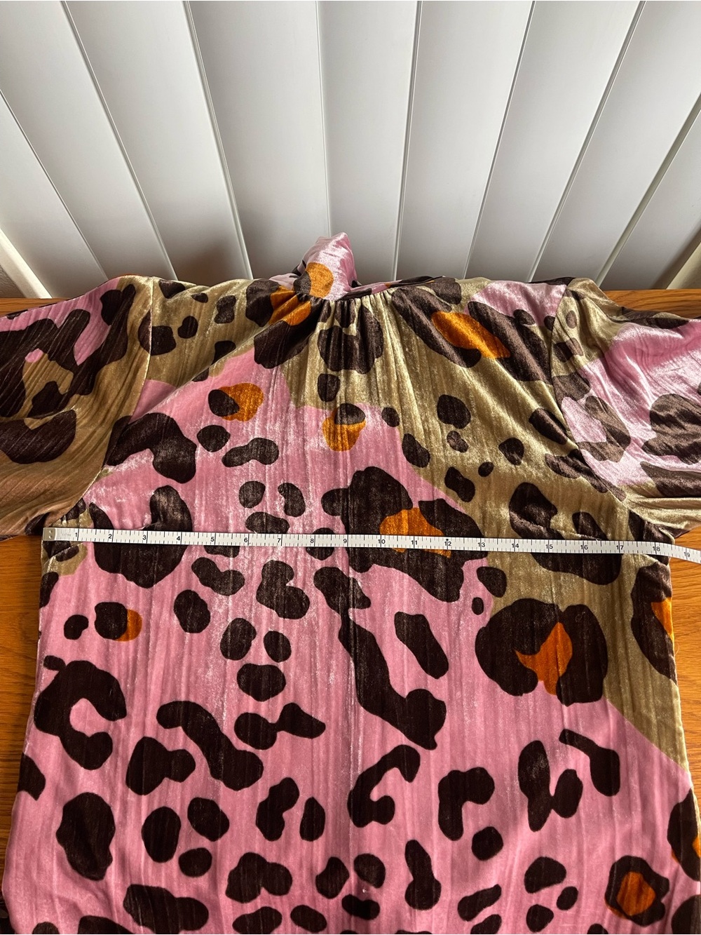 Anthropologie Eleanor Velvet Tunic Dress Animal Print Size 6 - Picture 7 of 15